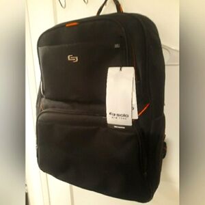 The Solo - Ambition Urban 17.3" Backpack - Black/Orange